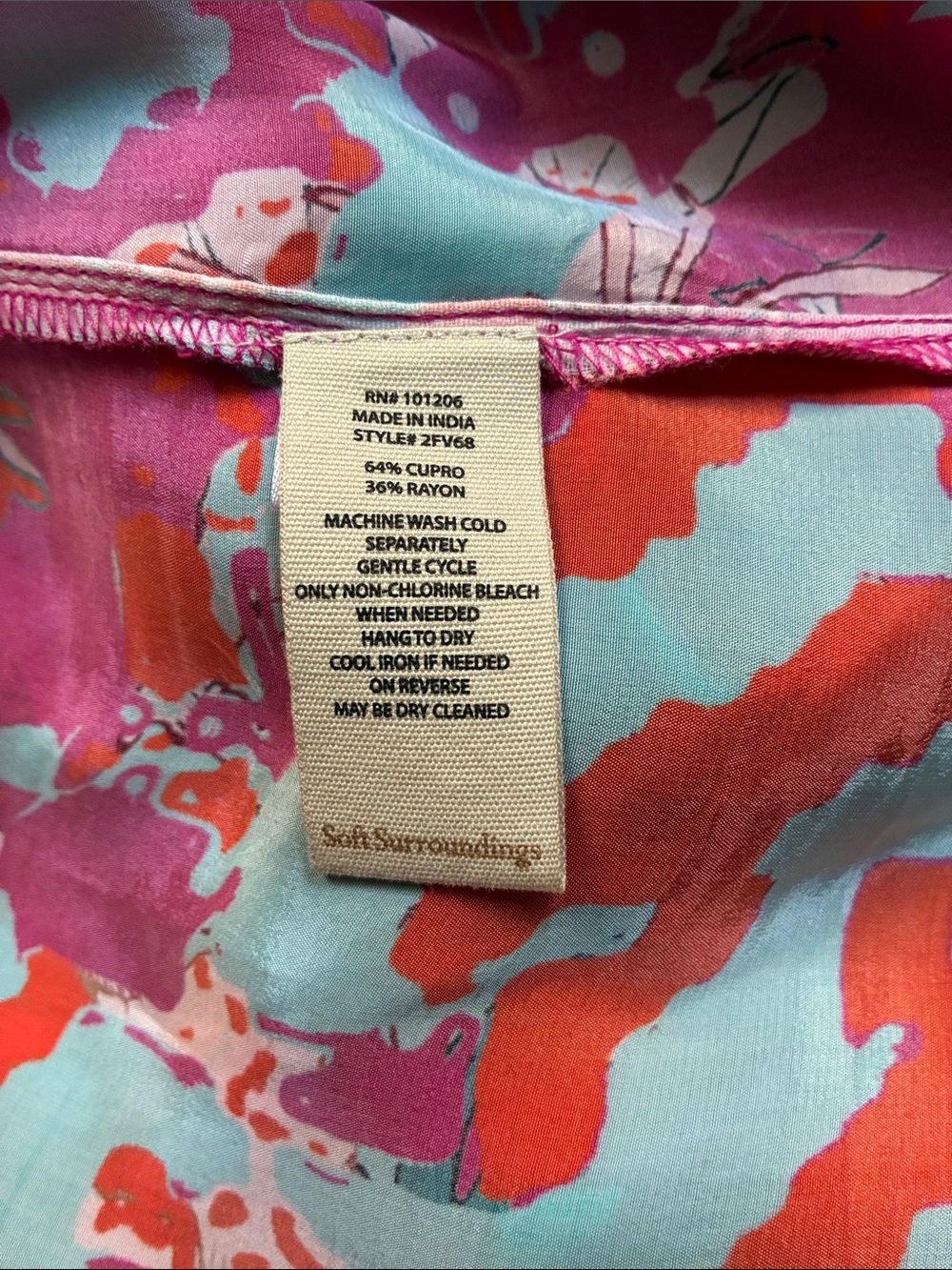 Soft Surroundings Garden Path shirt dress - Size large - Picture 8 of 8